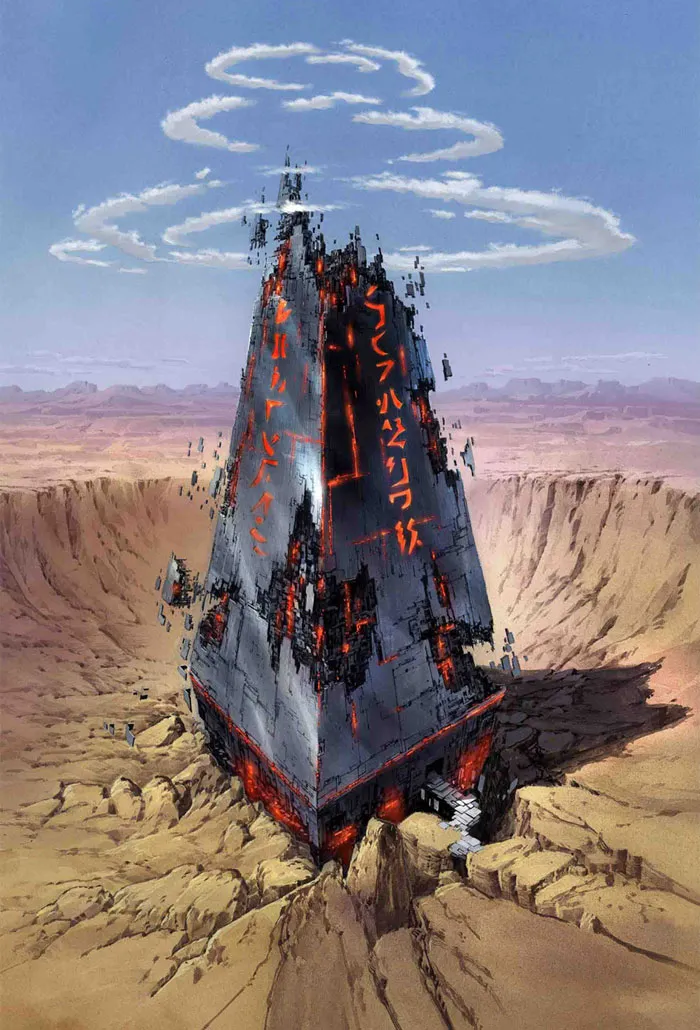Broken Spaceship — Farb-Rendering